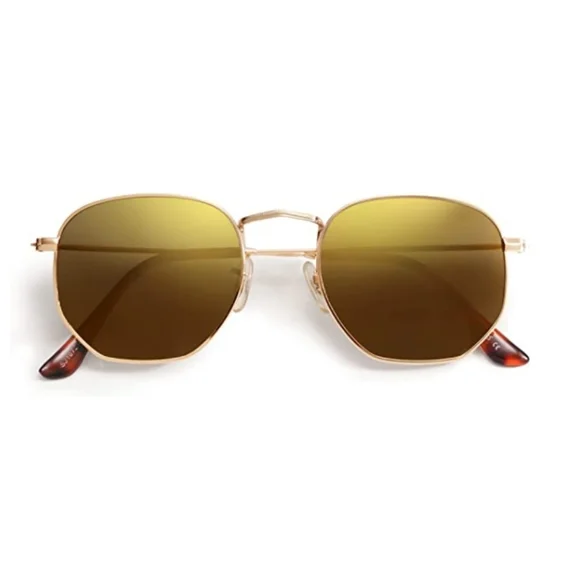 💫Gold Hexagonal Polarized Sunglasses for Men and Women - Picture 2 of 4